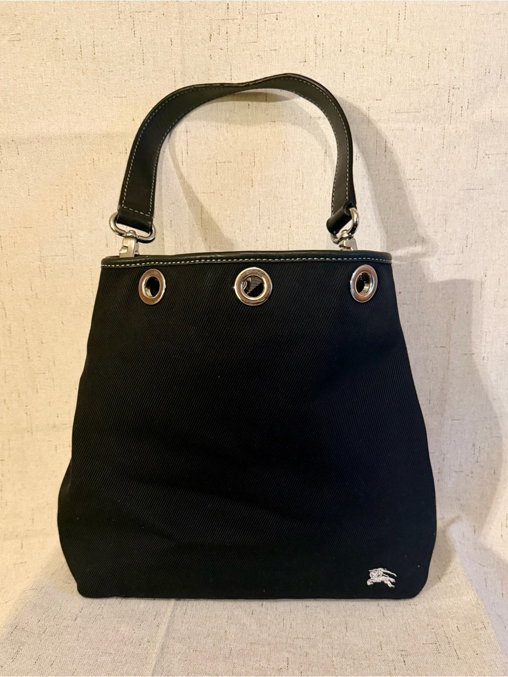 Vintage Burberry Blue Label Reversible Canvas Tote